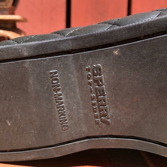 Sperry Quilted Mocassins Loafers Shoes Black Size 8 - Picture 3 of 16